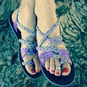 Purple Rope Sandals